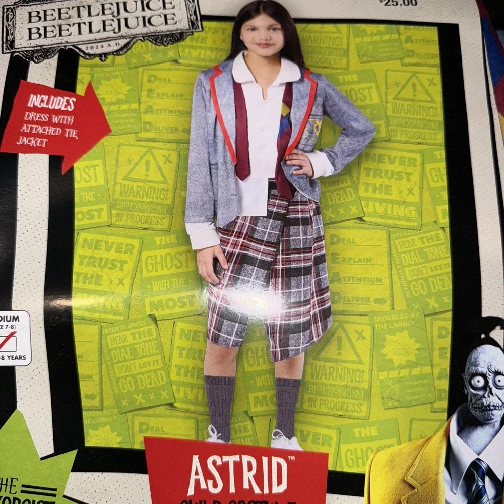Rubies Beetlejuice‎ Astrid costume Size 6-8 Medium